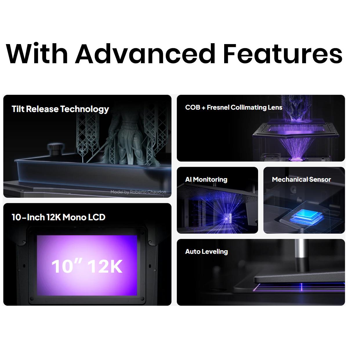 ELEGOO Saturn 4 12K Resin 3D Printer with Automatic Leveling